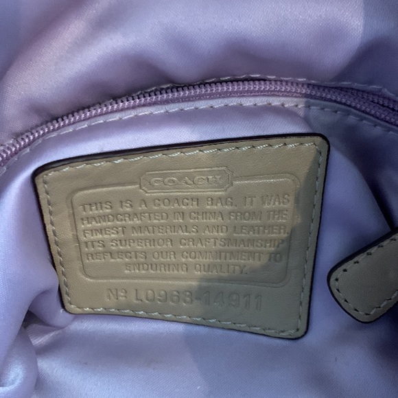 Tan/Cream Coach Handbag - Picture 5 of 8